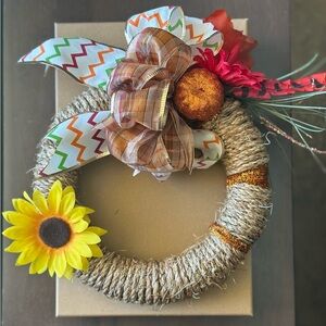 Wreath autumn fall combination thanksgiving colors